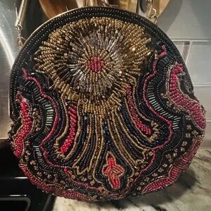 Walborg Hong Kong Multi Colored Beaded Cocktail Bag